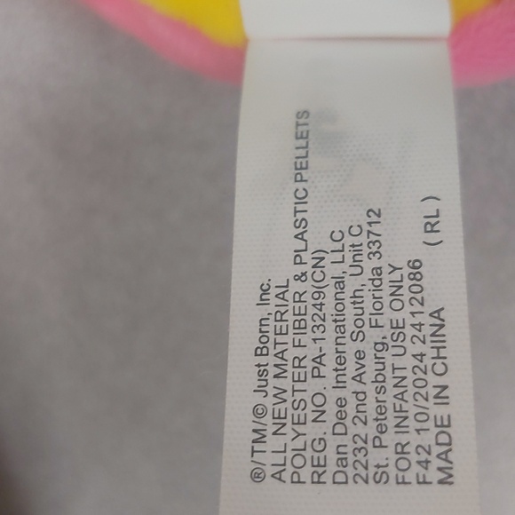 Peeps Plush Lot of 2 Mummy and Yellow Bunny - Picture 12 of 16